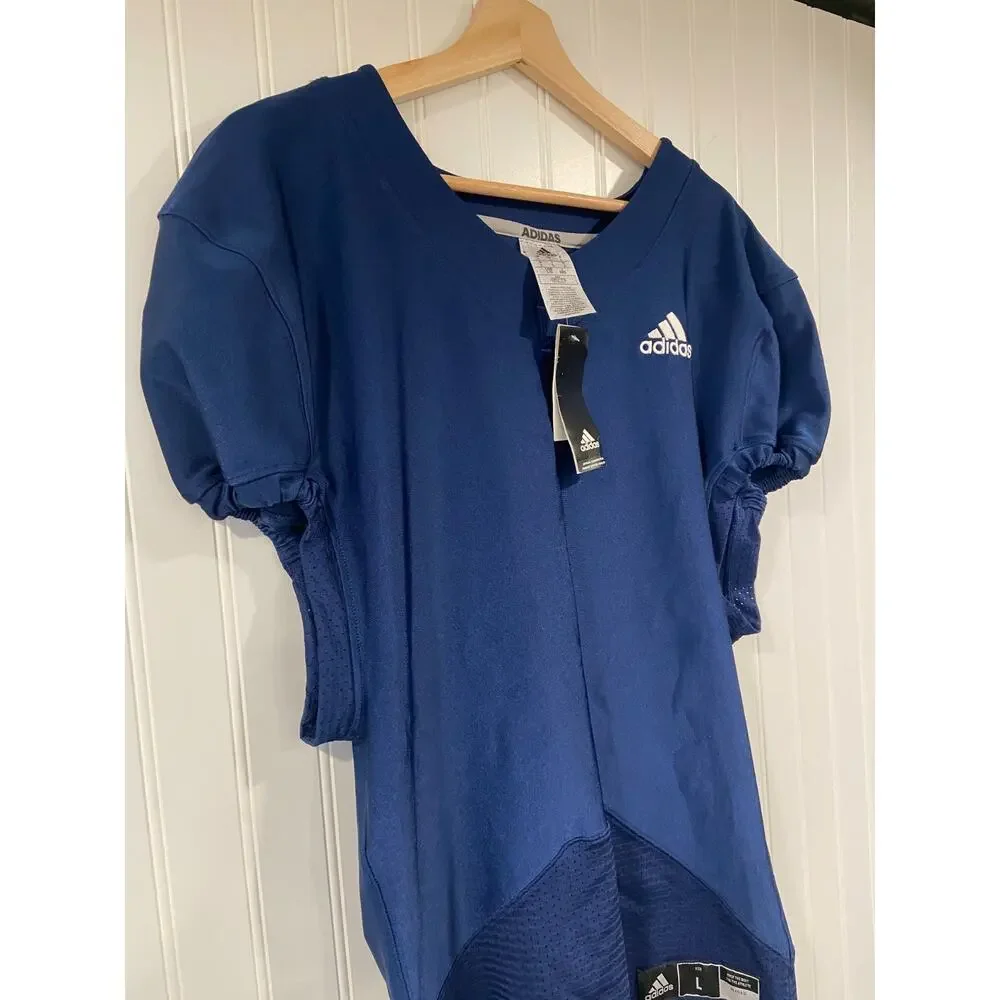 Adidas Jersey Football Practice Men's Large Navy, Sports, High School, NEW